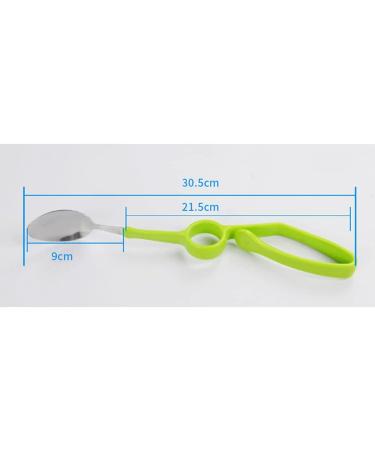 Adaptive Eating Utensils Elderly Anti-Shake Easy Grip Curved Handle Spoon and Fork Cutlery Set Adaptive Dining Aid Tablewares for Parkinson Disability Arthritis Spoon - Buy Online on GoSupps.com