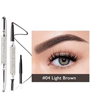 PiurUf Eyeliner Starry Sky Diamond Silver Tube Double Head Eyebrow Pencil Waterproof Lasting Eyes Black Brown Makeup Rotatable Pen Black Felt Eyeliner3 - Buy Online on GoSupps.com