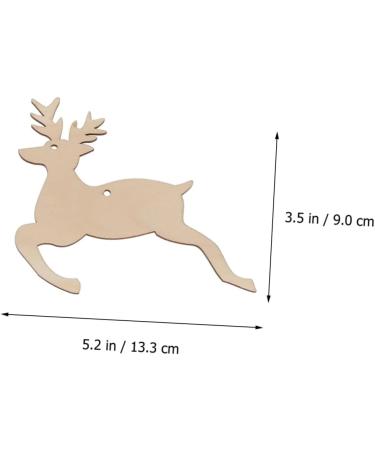 COHEALI 40 Pcs Christmas Ornaments Unfinished Christmas Wooden Wood Cutouts Accessories Manual Crafts As Shownx2pcs Size 2x2pcs - Buy Online on GoSupps.com