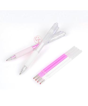 Buy Pink Microblading Marker Pen for Permanent Makeup | Eyebrow Mapping Stencil with 2 Refills - International Shipping Available - Buy Online on GoSupps.com