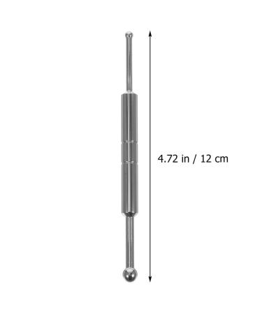 Fomiyes Stainless Steel Acupuncture Pen - Retractable Facial Reflex Zone Massager | Manual 304 Acupuncture Handbook - Buy Online on GoSupps.com