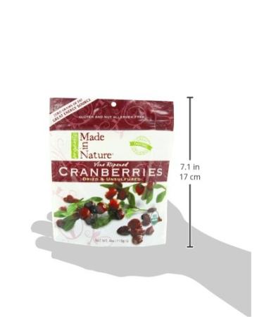 Buy Made in Nature Organic Dried Cranberries - 5 oz Supersnacks | Healthy Snacks Online - Buy Online on GoSupps.com