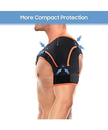 Adjustable Shoulder Brace Support for Rotator Cuff Compression - Ideal for Fitness & Training Exercises - Shoulder Brace 02 - Buy Online on GoSupps.com