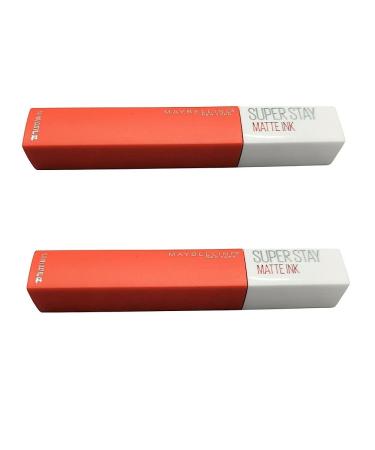 Maybelline SuperStay Matte Ink Liquid Lipstick Heroine 25 - Pack of 2 | Long-Lasting Matte Finish | 0.17 Fl Oz - Buy Online on GoSupps.com