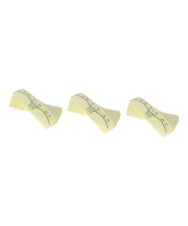 FOMIYES 300 Pcs Eye Brow Ruler Brow Mapping Ruler Tape Eyebrow Ruler Sticker Tool Disposable