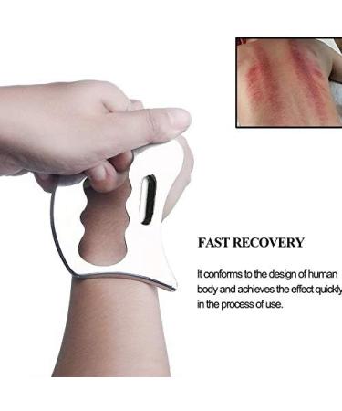 Stainless Steel Gua Sha Scraping Massage Tool - Effective Soft Tissue Mobilization for Body Pain Relief | Shop Internationally - Buy Online on GoSupps.com