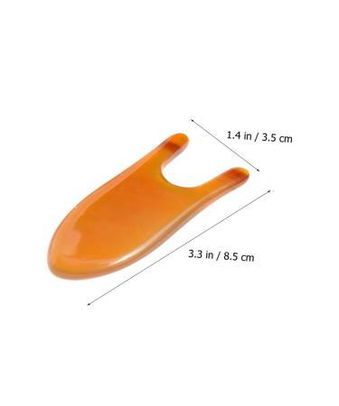 Nose Bridge Massage Board - Ox Horn Gua Sha Facial Tool | Spa & Cosmetic Scraping Board for Face | Natural Yellow Horn Massage Tools - Buy Online on GoSupps.com
