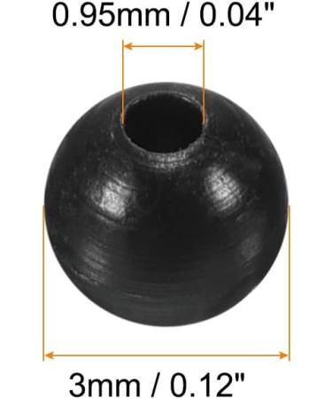 PATIKIL 200pcs 3mm Black Fishing Beads - Premium Plastic Fishing Bait Eggs for Tackle - Buy Online on GoSupps.com