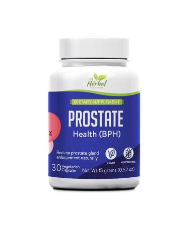 Prostate Health (BPH) - Reduces Prostate Gland Enlargement Naturally - Helps Reduce Frequent Urination - 100% Herbal and Natural