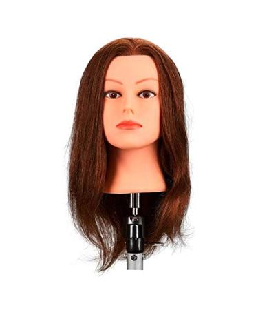 Fripac Mondial real hair training head 40 cm 100% real hair light brown