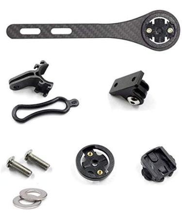 QIKU Carbon Road Bicycle Cycling MTB Computer Stopwatch Speedometer Mount for Garmin Bryton Matt