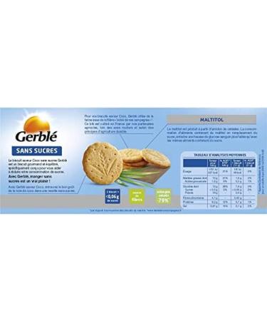 GERBL - Coconut Flavor Biscuit Without Added Sugar 132G - Pack of 3 - Buy Online on GoSupps.com