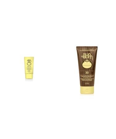 Sun Bum Original SPF 30 Glow Sunscreen Lotion Vegan and Reef Friendly (Octinoxate & Oxybenzone Free) & Original SPF 30 Moisturizing Sunscreen Lotion | Vegan and Reef Friendly Broad Spectrum UVA/U SUNSCREEN + SUNSCREEN 25-40630