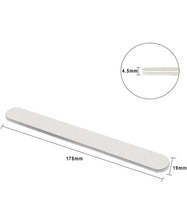 50 PCS Professional Double Sided 80/80 Grit Nail Files by Bzbuy - Zebra Manicure Pedicure Tool and Nail Buffering Files - Buy Online on GoSupps.com