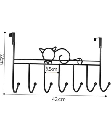 Holibanna 7 Door Hook Coat Hangers Bedroom Door Robe Hanger Hanging Storage Organizer No Trace Office Clothing - Buy Online on GoSupps.com