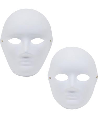 24 Pack White Opera Masks for Carnival Masquerade Party - 2 Sizes, Blank Paper Mache Masks for Halloween - Buy Online on GoSupps.com