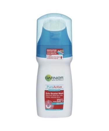 Garnier Skin Naturals Pure Active Exfo-brusher Wash 150ml Cleansing Brush