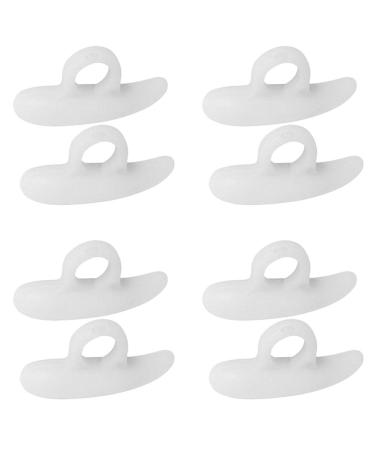 HEALLILY Bunion Pads Silicone Toe Separators Hammer Toe Correctors Straightener Spacers Metatarsal Pads Forefoot Cushion Pads for Women Ladies Students 4 Pairs Toe Spacers