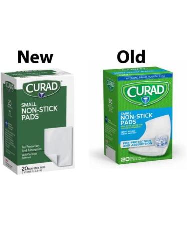Curad Non-Stick Pads 2x3 Inch (5.1x7.6 cm) - 20 Count | Non-Adherent Wound Dressing - Buy Online on GoSupps.com