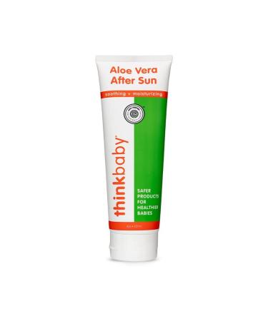 Thinkbaby Aloe Vera After Sun Relief Gel - EWG Verified Natural After Sun Skincare for Face & Body - Hydrating, Soothing, Moisturizing Sunburn Solution for Babies & Toddlers, 8oz