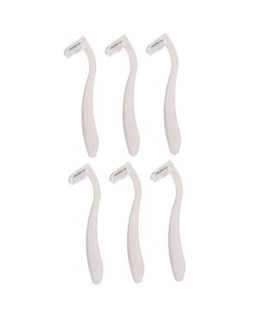 Frcolor 6 STK Razor Intimate Haarrasier -Haarschneider Face hair remover armorerasiser Facehaarrasier women razor rustproof steel white Miss tools