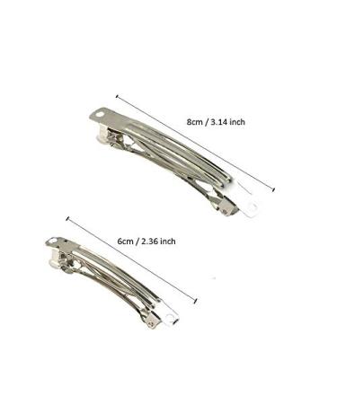 20pcs Assorted Silver French Barrette Hair Clips for DIY Hair Bows - Metal Hair Clip Craft Supplies - Buy Online on GoSupps.com