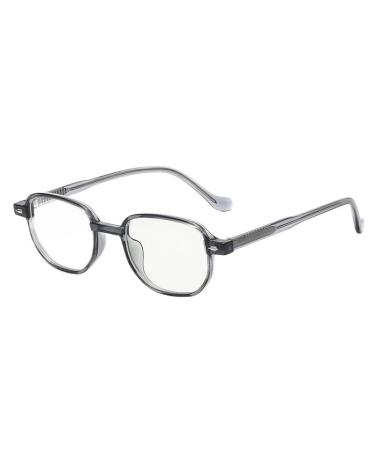 Cute TR Frame Computer Readers Blue Light Blocking Reading Glasses Clear Vision Flat Light Mirror Eyeglasses 0.00 C6