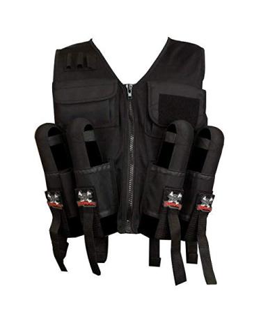 Maddog Lightweight Tactical Paintball Sport Vest | Paintball Harness Vest Holds Up to 4 Paintball Pods & 90ci Paintball Tank Vest Only
