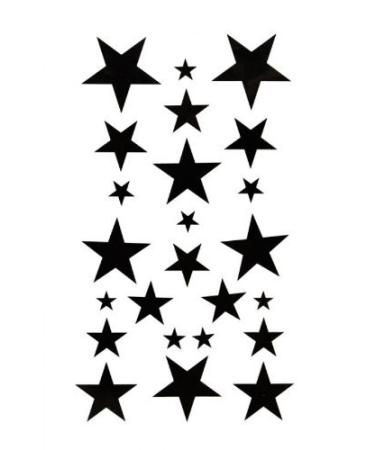 Body painting tattoo stickers Watertight temporary tattoo black star