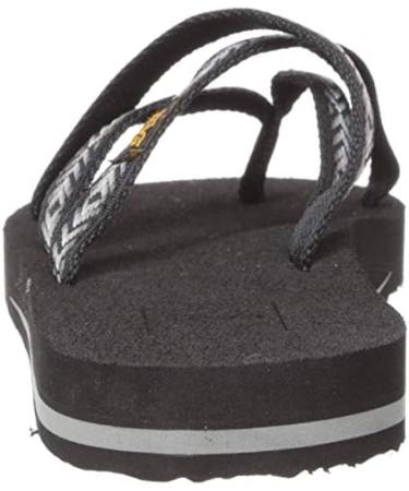 Teva Women's Olowahu Flip Flops - Black Himalaya - EU Size 39 | Comfortable & Stylish Sandals for Summer Adventures - Buy Online on GoSupps.com