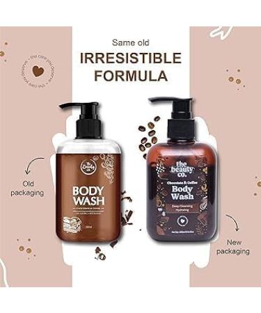 Chocolate and Coffee Body Wash - Exfoliating & Hydrating Shower Gel with Robusta Coffee Cocoa Extract & Aloe Vera (250ml) - International Shipping Available - Buy Online on GoSupps.com