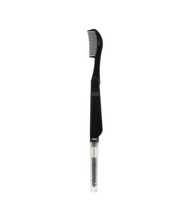 Professional Brow Lash Styling Tool Double-Headed Eyelash Brush and Comb Folding Design ABS Material Suitable for Combing Shaping and Styling Eyebrows With Cosmetic
