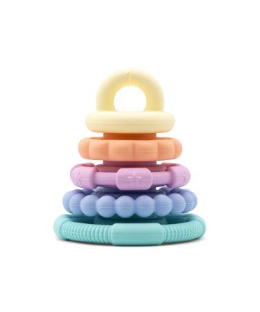 Silicone Teething Ring Small Pastel Tower Jellystone