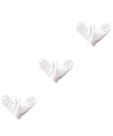 Beavorty 9 Pairs Glove Cotton Exam Glove Travel Safety Gloves Food Prep Gloves Sunscreen Gloves Makeup Sponges Wedge Working Gloves Miss Spring and Gloves