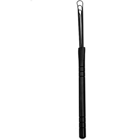 SUSOSU Ear Wax Removal 1 Pc Black Ear Wax Removal Tool Stainless Steel Earpick Wax RemoverCare Tool Three-ring Design - Buy Online on GoSupps.com