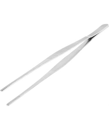 Multi-Function Tool Precision Tweezers Long Barbecue Clip Stainless Steel Straight Tweezers with Tooth Tweezers Home Garden Kitchen Barbecue Tools (Length : 30cm) (Size : 20cm) (Size : 20cm) (Size :