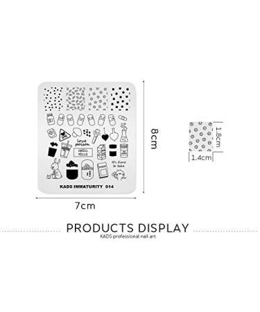 KADS Cute Rabbit Nail Art Stamping Plate - Manicure Template for Unique Nail Designs - Buy Online on GoSupps.com