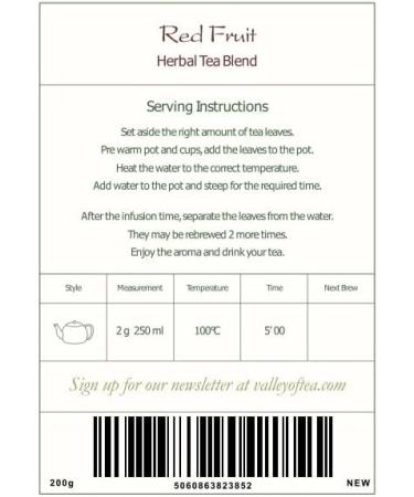 Red Berry Organic Fruit Tea 200g - Fruity Herbal Infusion Tisane | Shop Now - Buy Online on GoSupps.com