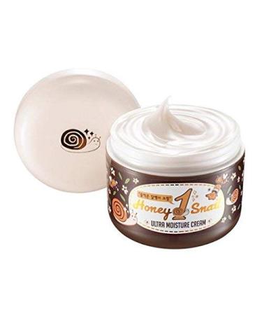 Nella Snail Cream Snail and Honey Extract Ultra Moisture Anti-Wrinkle Snail Extract 2000 mg Korean Beauty 100 ml