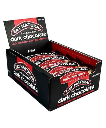 EAT NATURAL Dark Chocolate Cranberry & Macadamia Bars 45g Pack of 12