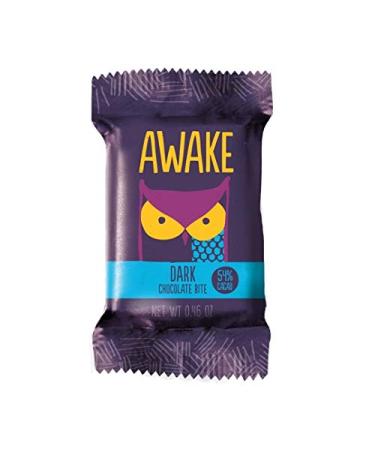 AWAKE Caffeinated Dark Chocolate Bites - Vegan Energy Snack (50 Count) - Buy Online on GoSupps.com
