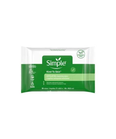 Simple Skincare Exfoliating Wipes 25 Wipes