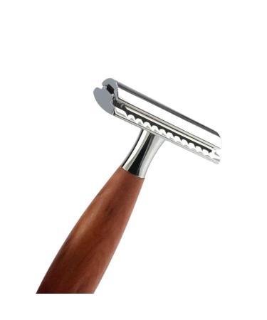 Classic Men's Safety Razor - Vintage Style Double Edge Aluminum Alloy in Dark Brown | International Shipping Available - Buy Online on GoSupps.com