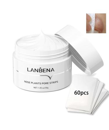 LANBENA Pore Strips Deep Cleansing for Face Nose Black Head Remover 10-15min Leaving Your Skin Fresh and Clean White-1