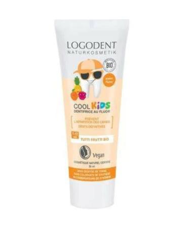 LOGONA Logona Children's Toothpaste with Fluoride Tutti Frutti Bio 50 ml - Tube of 50 ml