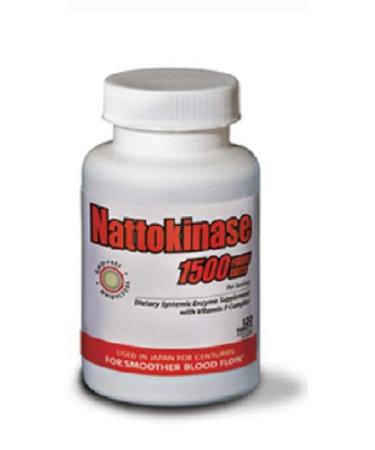 Naturally Vitamins Nattokinase 1500 Systemic Enzyme Supplement 120 Enteric Coated Tablets