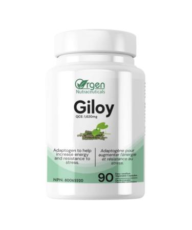 ORGEN GILOY 405 mg 4:1 QCE 1620 mg Extract I Increase Energy I Adaptogen I Resistance to stress