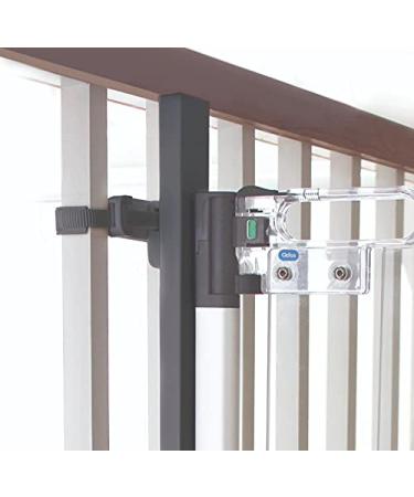 Qdos Universal Stair Mounting Adapter for All Baby Gates | Slate | Universal Solution for Gate Installation on Banisters and Spindles - No Screws in Banister - Works with All Gates - Easy Installation