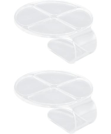 Nail Art Palette Multi-Purpose Use Sturdy Durable Handle Design Nail Polish Palette Easy to Use Acrylic Lip Gloss Material - Buy Online on GoSupps.com