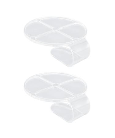 Aunmas cosmetic mixing palette acrylic material Highly transparent round make-up palette make-up mixing palette for primer eyeshadow creams powder cosmetics and nail art manicure palette